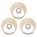 Miniatyrbillede 4 af 8: 3 stk. Stofskærm til lampe - Innovativ E14-interventionstype - Moderne stofskærm - Støvbeskyttelse til soveværelse - Seng - Khaki