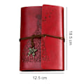 Miniatyrbild 3 av 8: Vintage Kraft Notepad A6 Loose Leaf Notebook Läder Writing Journal