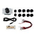 Miniatyrbillede 1 af 8: CY-822A DIY Arcade-spilknap og joystick enkelt vippekontakt-sæt til Raspberry Pi PC-spilmaskineSort
