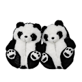 Miniatyrbild 5 av 5: Panda Damtofflor i Teddybjörnsstil