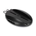 Miniatyrbilde 4 av 8: LED vertikalstativ stilig plug and play konsolldokkingstasjon med 3 USB2.0-porter fargerikt lys for PS5-konsoller svart
