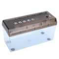 Miniatyrbillede 3 af 8: Mini papirshredder til skrivebord med skridsikker silikonepude USB elektrisk lille A4 papirshredder