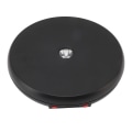 Miniatyrbilde 4 av 8: Elektrisk roterende displaybord LED-lys 25 cm lydløs 20 kg lastekapasitet dreieskive displaystativ for smykker svart