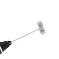 Miniatyrbillede 7 af 8: Elektrisk mælkeskummer i rustfrit stål, nem betjening, håndholdt kaffeskummer til køkken, sort, 0,5A DC 5,5V 2W