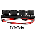 Miniatyrbild 1 av 8: RC-biltaks LED-ljus Fjärrkontroll Biltillbehör Passar för 1/10 RC Crawler TRX4/90046/90047/D90/D1104 Lampor