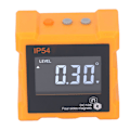 Miniatyrbillede 4 af 8: IP54 Vinkelmåler 4x90° LCD Digital Display 4 Side Stærk Magnetisk Vinkelmåler Inclinometer 360° 1300mAh Orange