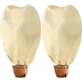 Pikkukuva 1 / 5: Kasvien suojapeitteet, 2 kpl, edullinen suuri talvipeite (beige) - 100 x 80 cm