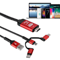 Pikkukuva 4 / 8: 3 in 1 Micro USB/ iOS TypE C - HDMI HD 4K Video HDTV -muuntimen sovitinkaapeli