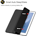 Miniatyrbillede 2 af 5: Sort, beskyttende etui til iPad10.2/iPad10.5/iPad9/iPadAri3, tyndt og blødt tri-fold stand smart etui, automatisk sleep/wake up etui med penneholder