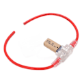 Miniatyrbillede 7 af 8: 31,5 cm bilsikringstrådsholder vandtæt 12AWG med automatisk nulstilling 5A sikring TPE+PVC til RV Yacht Truck
