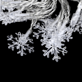 Miniatyrbild 8 av 8: Snöflinga LED-slingljus Batterikontrolltyp Dekorativ lampa Fest Bröllop Prydnad 6m 40LED med blinkande läge Färgglad