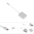 Miniatyrbillede 6 af 6: USB 3.1 Type C til VGA Video Adapter Konverter Kabel Ledning Stik Sølv