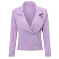 Miniatyrbilde 2 av 4: Retro Slim Fit Rosa Punk Jakke for Kvinner