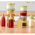Miniatyrbillede 3 af 3: BPA-fri 30 ml grønne pressesauceflasker (pakke med 4)