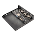 Miniatyrbild 7 av 8: USB 3.0 Frontpanel Hub 3.5in 4 Portar 6Gbps Stabil Plug and Play Optisk Enhet Frontpanel för Stationär Moderkort