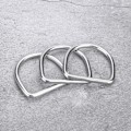 Miniatyrbilde 7 av 8: 3 stk rustfritt stål D-ring for vektbelte webbing klatring dykking tilbehør (L)