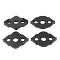 Miniatyrbillede 1 af 8: 4 stk. Radius Jig Router Skabelon ABS Slidstærk Træbearbejdning Hjørne Radius Jig Halvrundet Hjørne Positioner Sort