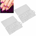Miniatyrbillede 7 af 8: 200 stk halvmåneformet neglespids Husholdnings bærbare DIY falske falske negle manicureværktøj