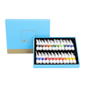 Miniatyrbillede 1 af 8: Akvarelmalingssæt 5ML Transparent Pigment Hurtigtørrende Genanvendelig Nem Blanding Høj Mætning Kunst Akvarel Sæt 24 Farver