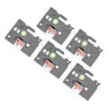 Miniatyrbillede 7 af 8: 5 stk Label Maker Tape 9mm Lamineret Vandtæt Farveægte Multi Purpose Labeler Tape til PT D210 PT D200 PT H110 PT D400 Rød På Hvid Bze 222