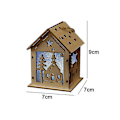 Miniatyrbillede 2 af 5: Julelysende Hus Lysende, Til Julebordspynt Feriehjem Indretning