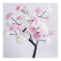 Miniatyrbillede 3 af 8: LED Bordplade Bonsai Træ Lampe USB Træ Lampe Jul Soveværelse Dekoration Bord Natlys Hvid Pink 24 Lys Rose