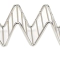 Miniatyrbillede 8 af 8: Rustfrit V-formet Taco-holder til majskolber, forårsruller, taco-stativ, pandekage-madstativ til hjemmet, 4-5 gitter, 6,3x22,5x4,5cm/2,5x8,9x1,8in
