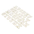 Miniatyrbillede 4 af 8: 26 stk. bogstavlapper A til Z hvide bogstavlapper DIY personlige dekorative reparation broderede sylapper