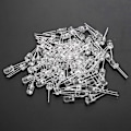 Miniatyrbillede 2 af 5: Chanzon 100 stk. 5mm Varm Hvid LED Diode Lys (Klar Rund Transparent 3000K DC 3V 20mA) Super Lysende Pærer Lamper Elektroniske Komponenter Lig
