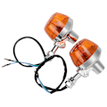 Miniatyrbilde 2 av 2: 2 STK Motorsykkel Blinklys Indikator Blinklys Markør Gul Lampe Baklys