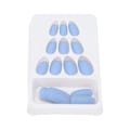 Miniatyrbillede 5 af 8: 24 STK falske fingernegle Lang tryk fuld dækning Fake Color Art Nails til DIY Nail Art SalonF131