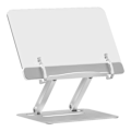 Miniatyrbillede 1 af 8: Multifunktionel læsestativ i aluminiumlegering til børn - sølv til tablet og bærbar computer