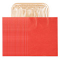 Pikkukuva 3 / 8: Ympäristöystävällinen kannettava voimapaperikassi Vaatepakkaus Lahjakassi (M 21 x 11 x 27,5 cm) (Tummanpunainen)