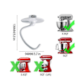 Miniatyrbillede 4 af 5: Kompatibel med Kitchen Aide tilbehør 4,5-5 Qt - Head Stand Mixers Paddle Attachment kompatibel med K45B/K5THCB/K5THBS