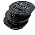 Miniatyrbillede 3 af 5: 10 STK. Luftventil i rustfrit stål 19 mm, cirkulært net, sort cirkulær ventilationsrist, ristdæksel, luftventilristdæksel ventilation af skab, W