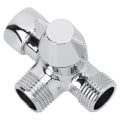 Miniatyrbilde 3 av 8: G1/2\" Dusj Treveis T-formet Adapter Vannomleder Kobling Toalett Bidet Vannseparator