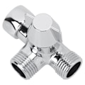 Miniatyrbillede 3 af 8: G1/2\" Bruse Trevejs T-formet Adapter Vandafleder Stik Toilet Bidet Vandseparator