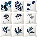 Miniatyrbilde 2 av 5: Sett med 9 Putetrekk 45 x 45 cm Moderne Dekorative Putetrekk for Sofa Stue Soverom Dekor (9 Ulike Stiler)