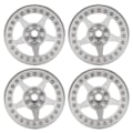 Miniatyrbilde 7 av 8: 4 stk. Beadlock-hjul i aluminiumlegering med fem eiker, lette mikro-crawlerhjul til Axial For SCX10 90046 RC-bilSølv