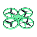 Miniatyrbilde 2 av 8: RC Mini Drone Gravity Sensor LED Light Quadcopter Barnelek med Dual Remote Control WatchGreen