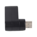 Pikkukuva 4 / 8: USB jakaja Mini Kannettava In Line USB 2.0 -telakointiasema 3-porttinen jakaja 180° Rotation Laajennuskeskitin