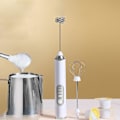 Miniatyrbillede 3 af 5: Håndholdt Elektrisk Mælkeskummer - Batteridrevet Skum Maker til Kaffe, Cappuccino, Latte, Matcha, Varmt Chokolade - Mini Drikke Mixer