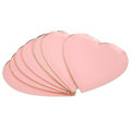 Miniatyrbilde 2 av 8: 8 stk papirplater til morsdag, valentinsdag, bryllupsfest, festartikler, dekorasjon (rosa)