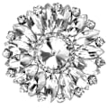 Miniatyrbild 5 av 8: 2 st Rhinestone Crystal Applique Sy On Faux Pearl Patch för Kläder Skoväska (#1)