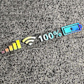 Pikkukuva 1 / 2: Yleiskäyttöinen autotarra Wifi Akun Varaustaso Signaali Vinyyli Heijastavat Tarrat Koristeet (5kpl), 24*4CM