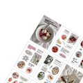 Miniatyrbilde 7 av 8: 20 ark håndbok dekorasjon tema klistremerker fasjonable klistremerker personlige dekorative klistremerker scrapbooking rekvisita mat