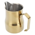 Miniatyrbilde 3 av 8: Melkeskummer 450ML 304 Rustfritt Stål Skumkopp Dryppfri Kaffe Dampende Melkekanne Gull