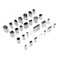 Miniatyrbild 6 av 8: 28 Shape Style Hollow Punch Cutter Set Rektangulärt högt kolstål Läder Pressverktyg Läderverktyg för läder