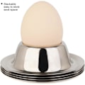 Miniatyrbilde 4 av 5: Eggkoppholder i rustfritt stål, sett for løskokt egg, servise, kjøkkenverktøy