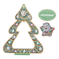Miniatyrbild 2 av 8: Rhinestone-målning fulländad hantverk DIY-produktion akrylmaterial kristalljulgran